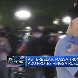AS Terbelah, Massa Trump & Biden Adu Protes Hingga Rusuh