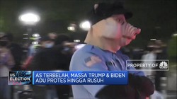 AS Terbelah, Massa Trump & Biden Adu Protes Hingga Rusuh