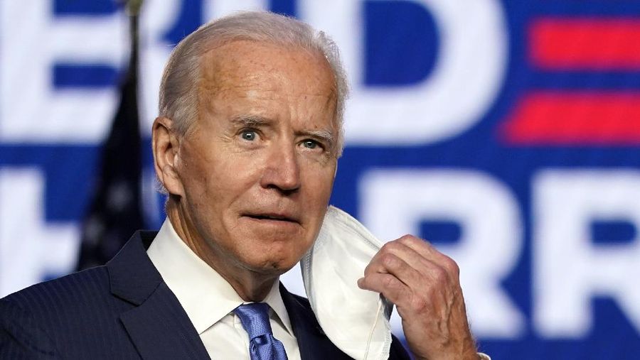 Joe Biden berpidato didepan publik. (AP/Carolyn Kaster)