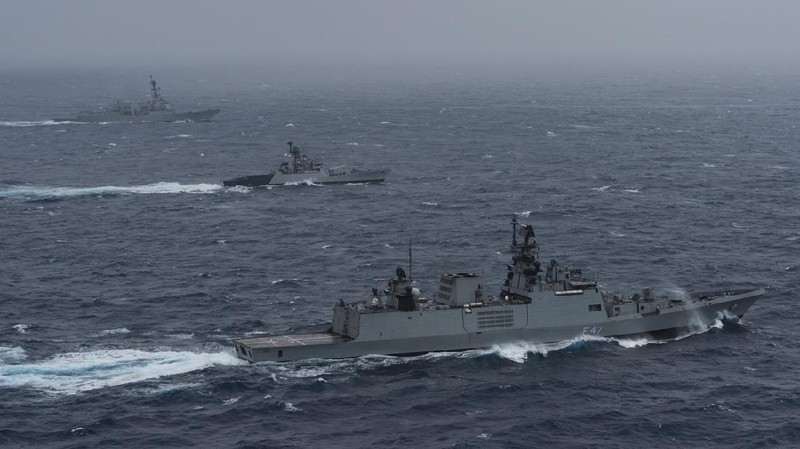 India menjamu Jepang, Australia, AS dalam latihan angkatan laut #Malabar 2020. (Tangkapan Layar Twitter @USPacificFleet)
