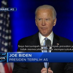 Ini Pidato Kemenangan Joe Biden dan Kamala Harris