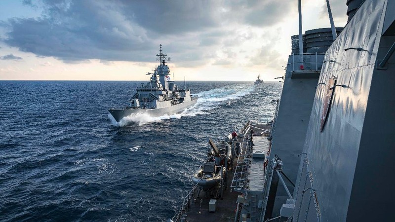 India menjamu Jepang, Australia, AS dalam latihan angkatan laut #Malabar 2020. (Tangkapan Layar Twitter @USPacificFleet)