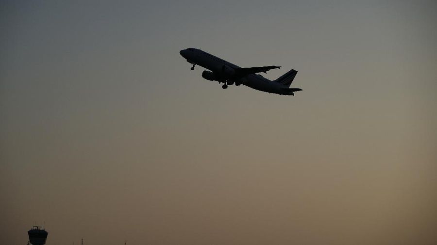The Airbus of the French airline Air France takes off from Tegel Airport (TXL) to Paris, in Berlin, Germany, Sunday, Nov. 8, 2020. Tegel Airport will close at 15:00 with the departure of the last scheduled flight number AF 1235. (Michael Kappeler/dpa via AP)