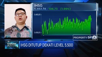 Ditutup Menguat Hampir 2%, IHSG Semakin Dekati Level 5.500