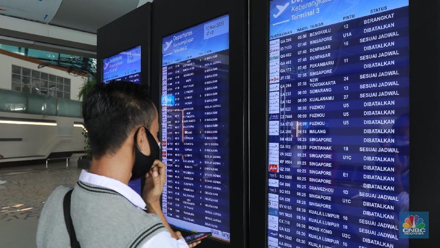 Ilustrasi Penumpang Bandara Soekarno Hatta (CNBC Indonesia/ Tri Susilo)