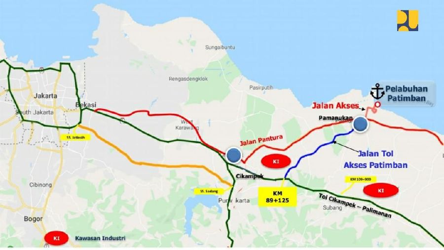 Jalan Tol Akses Ke Pelabuhan Patimban (Dok. Kemeterian PUPR)