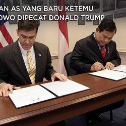 Baru Ketemu Prabowo, Menhan AS Mark Esper Dipecat Trump!