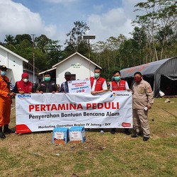 Pertamina Tambah Bantuan Pengungsian Gunung Merapi