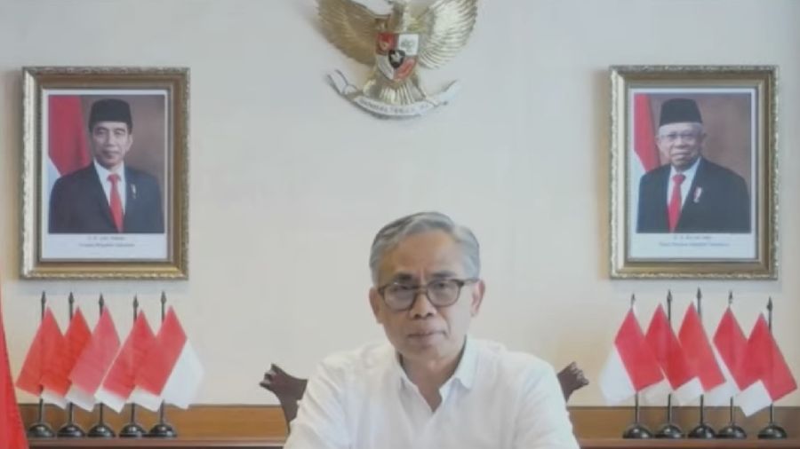 Ketua Dewan Komisioner Otoritas Jasa Keuangan (OJK) Wimboh Santoso dalam acara Pekan Fintech Nasional 2020 (Tangkapan Layar Youtube Bank Indonesia)