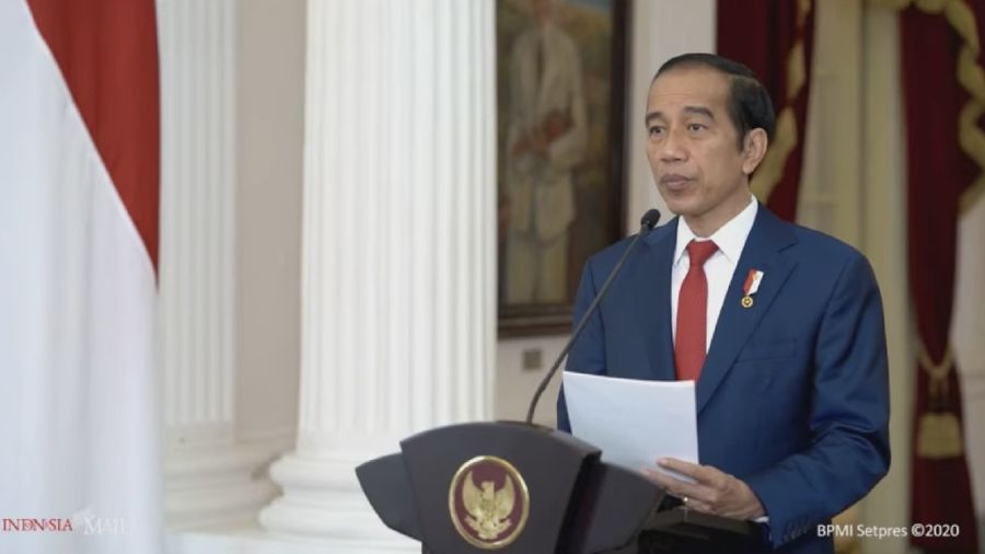 Presiden Joko Widodo saat Opening Ceremony Pekan Fintech Nasional 2020 (tangkapan Layar Youtube Bank Indonesia)