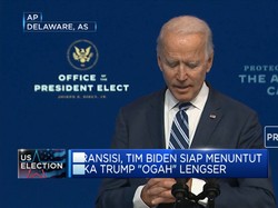 Transisi, Tim Biden Siap Menuntut Jika Trump "Ogah" Lengser