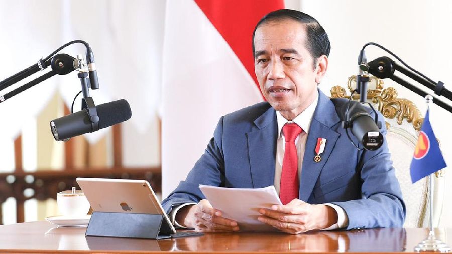 Presiden Jokowi Hadiri KTT ke-37 ASEAN, Istana Kepresidenan Bogor, 12 November 2020. (Biro Pers Sekretariat Presiden/ Lukas)