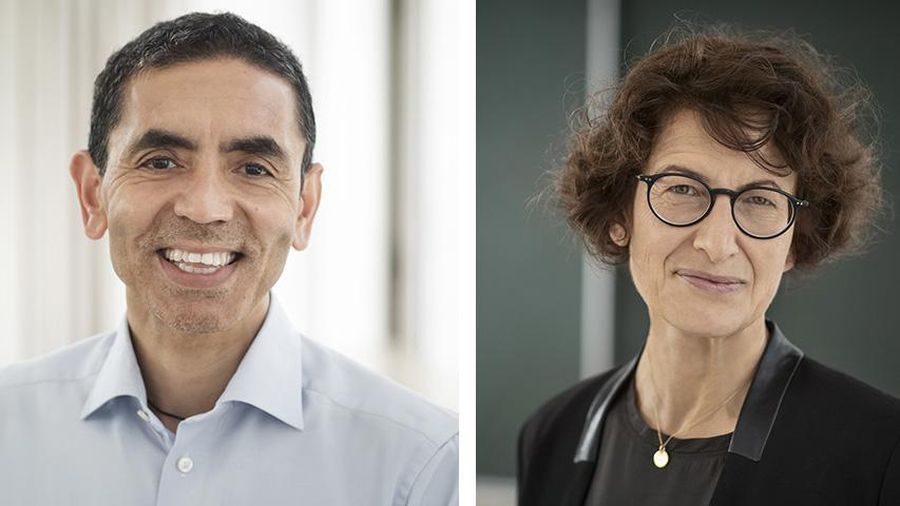 Ugur Sahin, Chief Executive Officer BioNTech dan Özlem Türeci, Chief Medical Officer BioNTech
