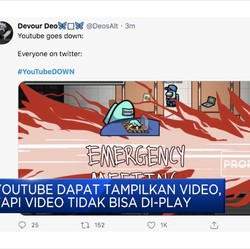 YouTube Down Jadi Trending Topic Nomor 1 di Twitter