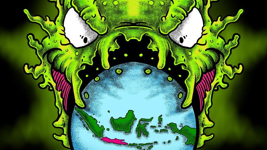 Infografis/Kasus Aktif Indonesia Lebih Rendah Dari Rata-Rata Dunia