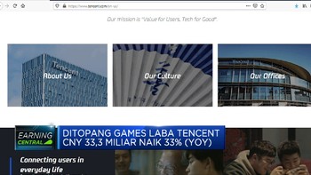 Pandemi, Tencent Bukukan Pendapatan 45% (yoy)