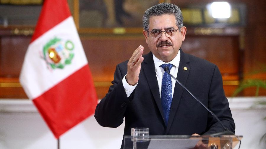 Manuel Merino. (AP/Luis Iparraguirre)