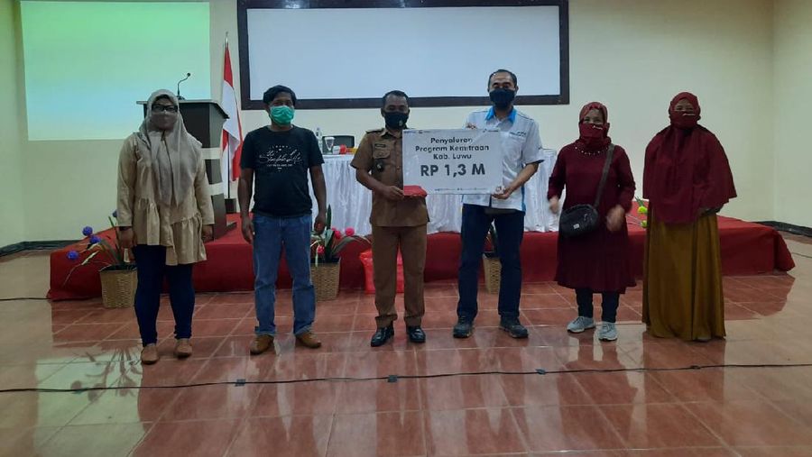 Bangkitkan UMKM di masa pandemi, pertamina gelontorkan 1,3 M  bantuan modal usaha di Kabupaten Luwu. Ist