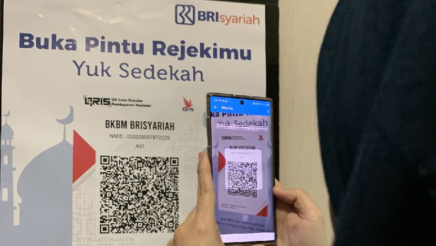 BRIsyariah Kampanyekan Transaksi Non Tunai Lewat QRIS. Ist