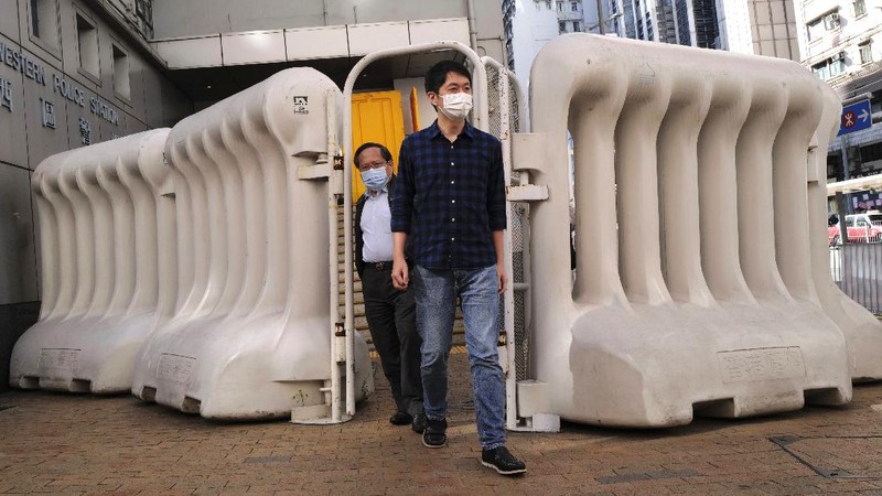 3 eks anggota parlemen Hong Kong ditangkap. (AP/Vincent Yu)