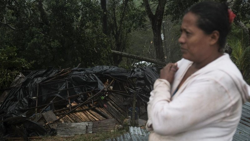 Badai Iota di Amerika Tengah. (AP/Carlos Herrera)