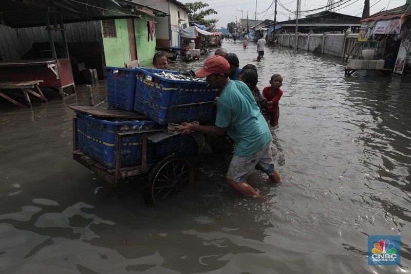 Giant Sea Wall, tanggul raksasa (CNBC Indonesia/Muhammad Sabki)