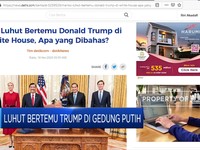 Luhut Bertemu Trump Di Gedung Putih