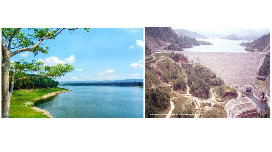 Before after waduk gajah mungkur di Wonogiri. (Dok: PUPR)