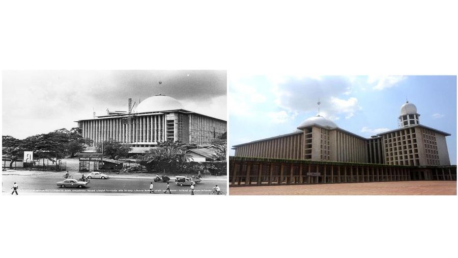 Before after waduk gajah mungkur di Wonogiri. (Dok: PUPR)