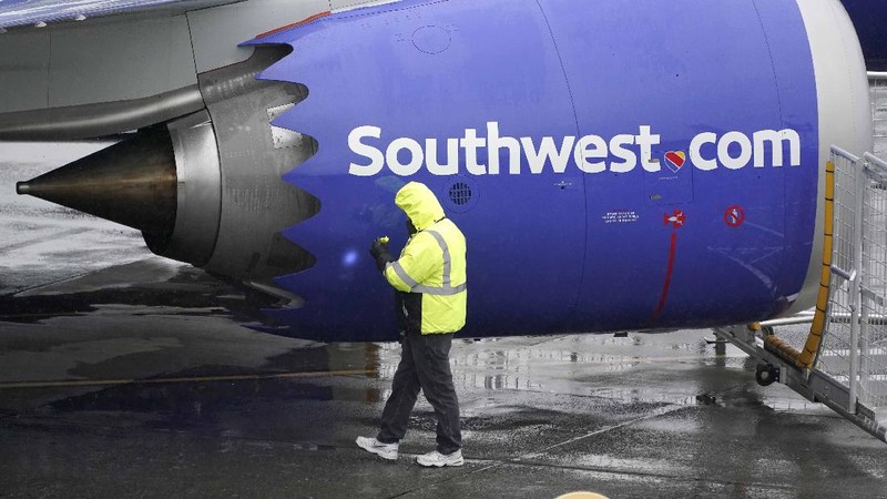 Boeing 737 Max dapat kembali mengudara setelah Administrasi Penerbangan Federal Amerika Serikat (FAA) mengeluarkan izin pada Rabu (18/11/2020). (AP/Ted S. Warren)