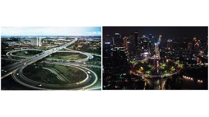 Before after waduk gajah mungkur di Wonogiri. (Dok: PUPR)