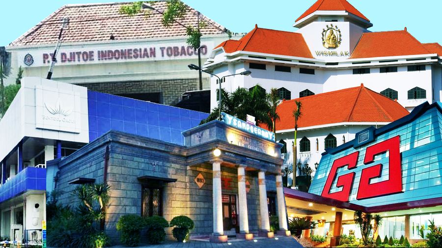 Kolase/ Foto 5 Perusahaan Rokok Terbesar/Aristya Rahadian