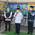 Setelah Jokowi, Ma'ruf Tinjau Vaksinasi Covid-19 di Cikarang
