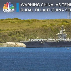 Warning China, AS Tembak Rudal di Laut China Selatan