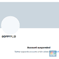 Akun Twitter FPI @DPPFPI_ID Disuspen Twitter