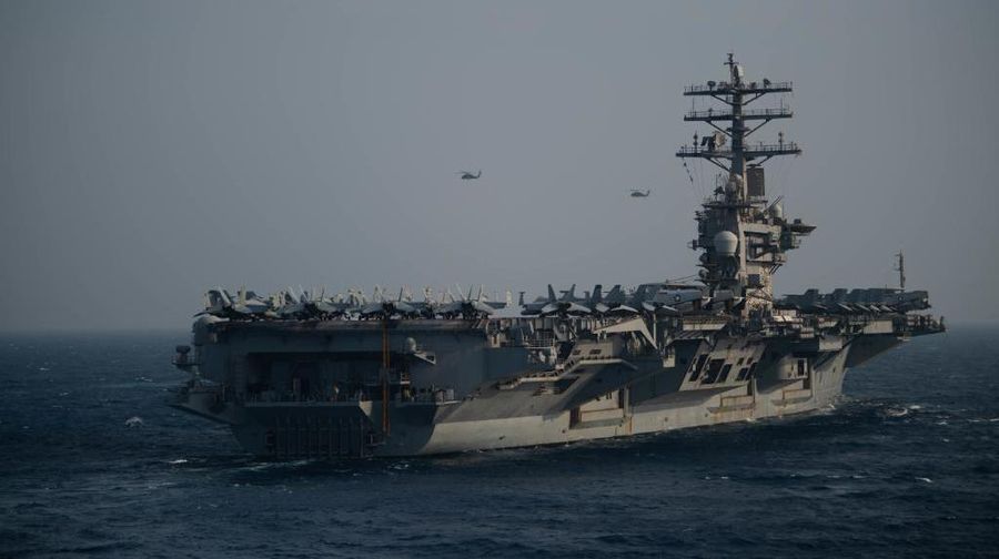 Kapal perang AS di laut Asia Pasifik. (Dok: Twetter U.S. Navy)