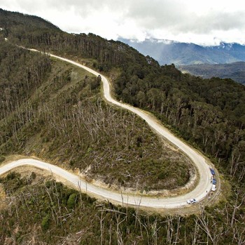 Meliuk-Liuk, Penampakan Jalan Membelah Hutan di Zaman Jokowi