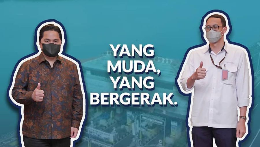 Direktur Utama PT Jasamarga Bali Tol, I Ketut Adiputra Karang (Tangkapan Layar Instagram @erickthohir)