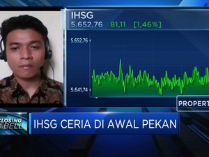 Ditutup Menguat 1,36%, IHSG Ceria Diawal Pekan