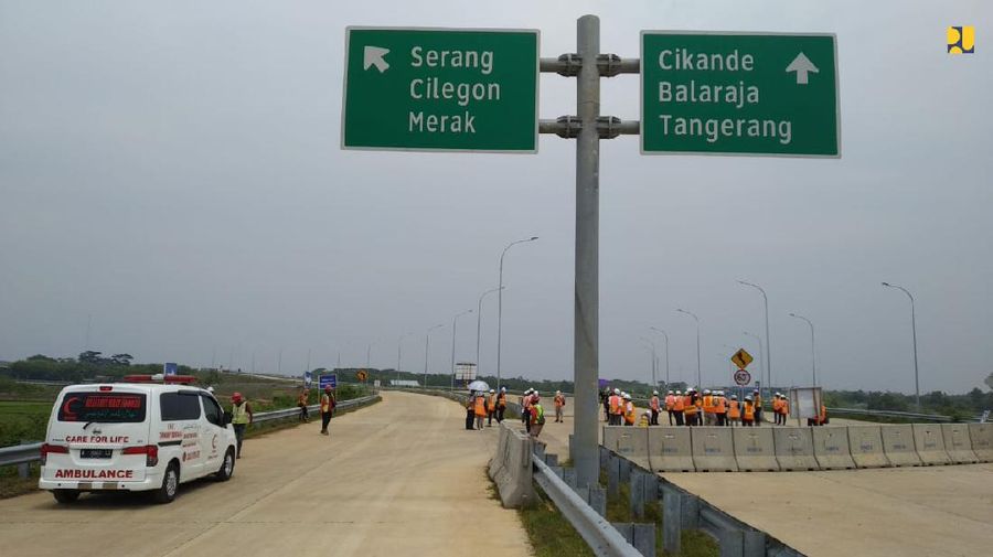 Jalan Tol Serang-Panimbang (Dok. Biro Komunikasi Publik Kementerian PUPR)