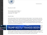 Akhirnya Trump Restui Transisi Biden