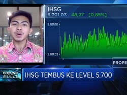 IHSG Tembus Level 5.700, Taking Profit Berpeluang Terjadi