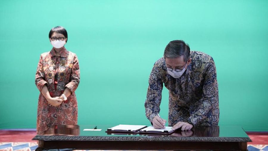 Penandatanganan perjanjian kontribusi bilateral antara Pemerintah Republik Indonesia dan Koalisi untuk Inovasi Kesiapsiagaan Epidemi (Coalition for Epidemic Preparedness Innovations/CEPI)