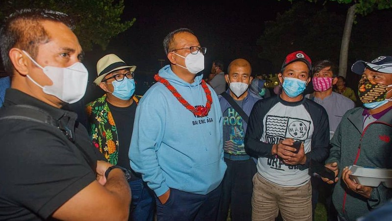 Kunjungan Kerja Menteri KKP Edhy Prabowo di Amerika Serikat bertemu ABK asal Indonesia (Tangkapan Layar Instagram @edhy.prabowo/ OT Sukardi)