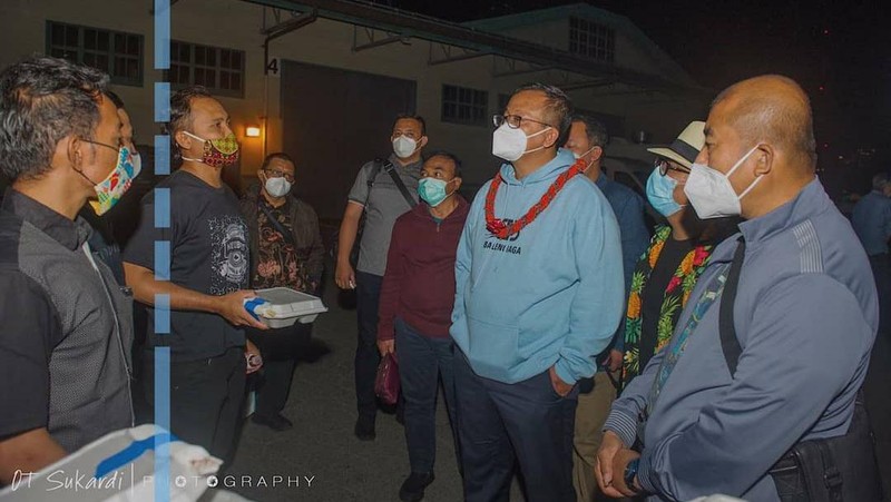 Kunjungan Kerja Menteri KKP Edhy Prabowo di Amerika Serikat bertemu ABK asal Indonesia (Tangkapan Layar Instagram @edhy.prabowo/ OT Sukardi)