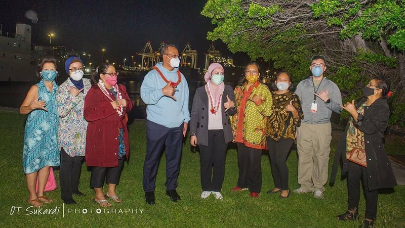 Kunjungan Kerja Menteri KKP Edhy Prabowo di Amerika Serikat bertemu ABK asal Indonesia (Tangkapan Layar Instagram @edhy.prabowo/ OT Sukardi)