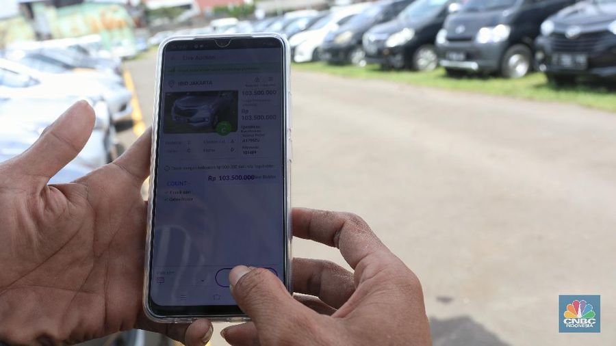Lelang Mobil di masa Pandemi (CNBC Indonesia/ Andrean Kristianto)