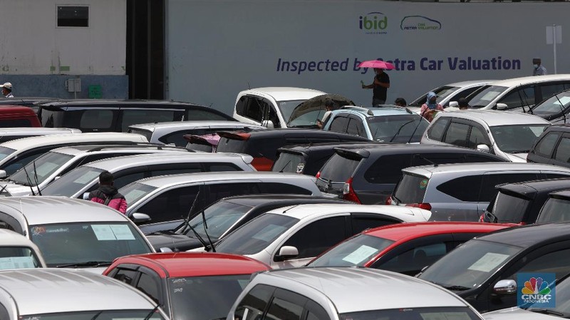 Lelang Mobil di masa Pandemi (CNBC Indonesia/ Andrean Kristianto)