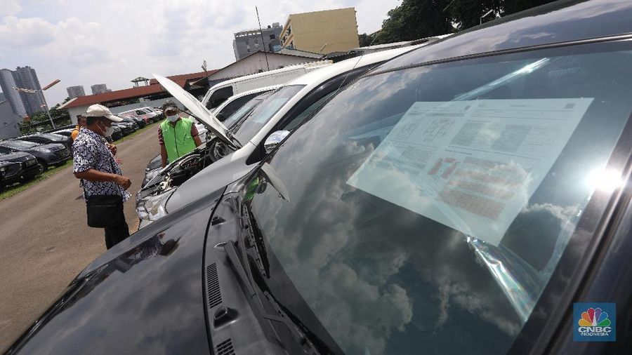 Lelang Mobil di masa Pandemi (CNBC Indonesia/ Andrean Kristianto)