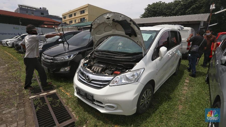 Lelang Mobil di masa Pandemi (CNBC Indonesia/ Andrean Kristianto)